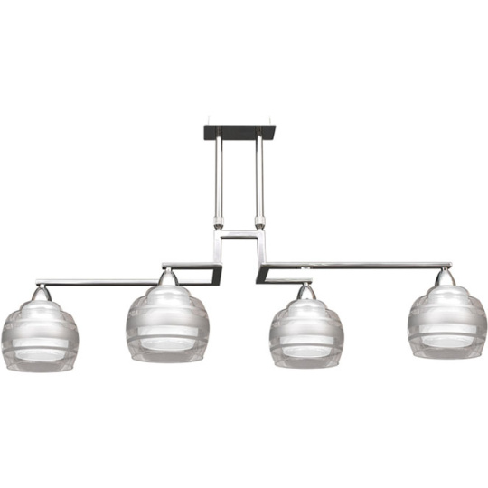 Ceiling Lamp ULISES 4xE14 White/Chrome