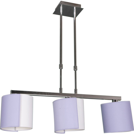 Ceiling Lamp ANDAMAN 3xE14 L.68xW.18xH.Reg.cm Lilac/Chrome