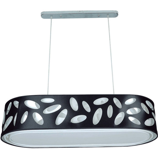 Lámpara de Techo FRISIA oval 4xE27 L.90xAn.35xAl.Reg.cm Negro/Blanco