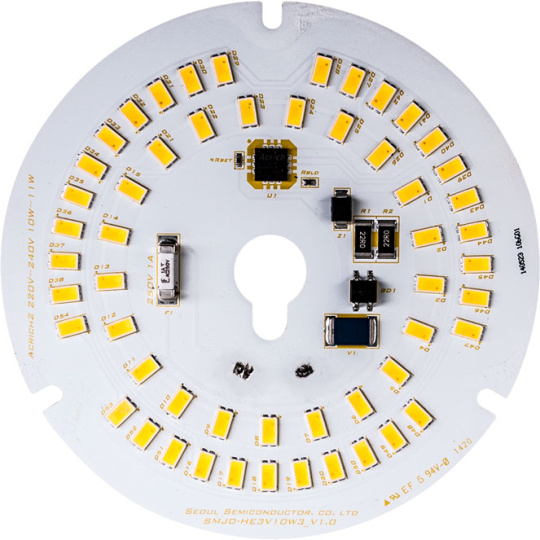 Módulo LED ACRICH2 redondo 10W D100mm 230V