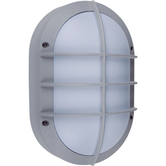 Wall Lamp TIGRE large IP54 1xE27 L.18,5xW.10xH.28cm Aluminum + Polycarbonate Grey/White