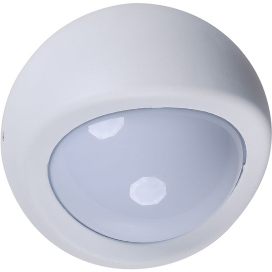 Wall Lamp EUFRATES IP44 1xE27 W.12xD.19cm Aluminum + Polycarbonate White