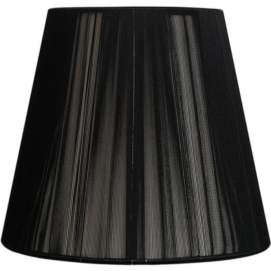 Lampshade INDIRA round & conic in threads with fitting E27 H.27xD.45cm Black