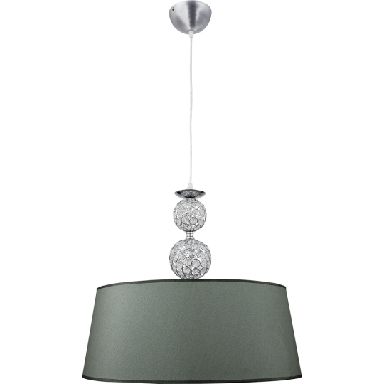 Pendant Light KEGAN 1xE27 H.Reg.xD.54cm Chrome/Silver