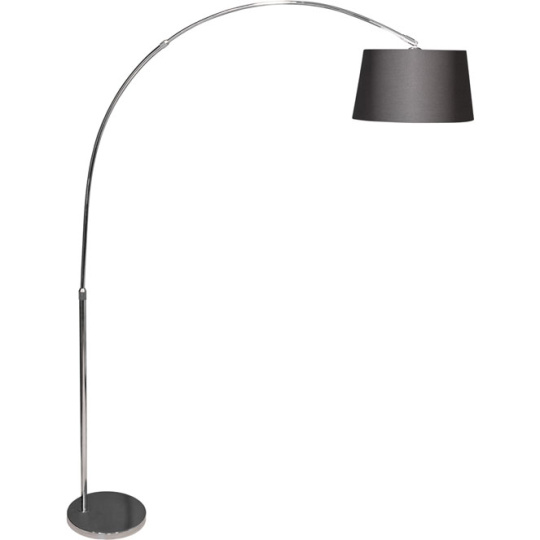 Floor Lamp ANTONELLA 1xE27 L.126xH.Reg.cmBlack/Chrome