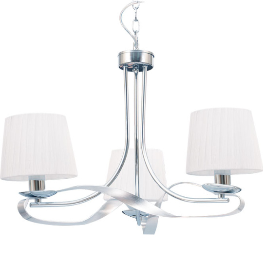 Ceiling Lamp CLEVELAND 3xE14 H.Reg.xD.56cm Chrome/White