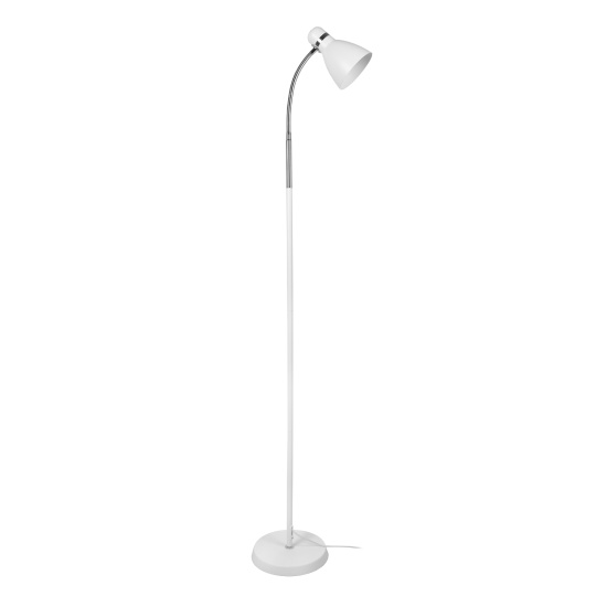 Candeeiro de pé MEGARA 1xE27 Alt.155xD.22cm Branco