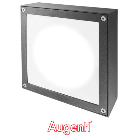 Plafond QUADRA MAX IP65 1x20W LED 2000lm 3000K C.25xL.25xAlt.8cm Antracite