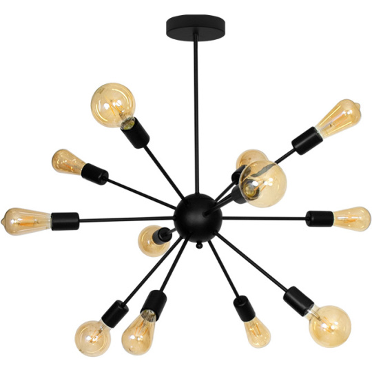 Ceiling Lamp DOLORES 12xE27 H.76xD.71cm Black