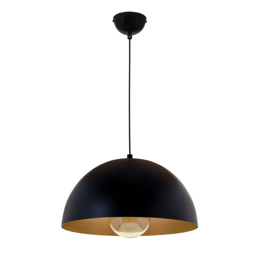 Pendant Light GASPAR 1xE27 H.Reg.xD.30cm Black/Gold