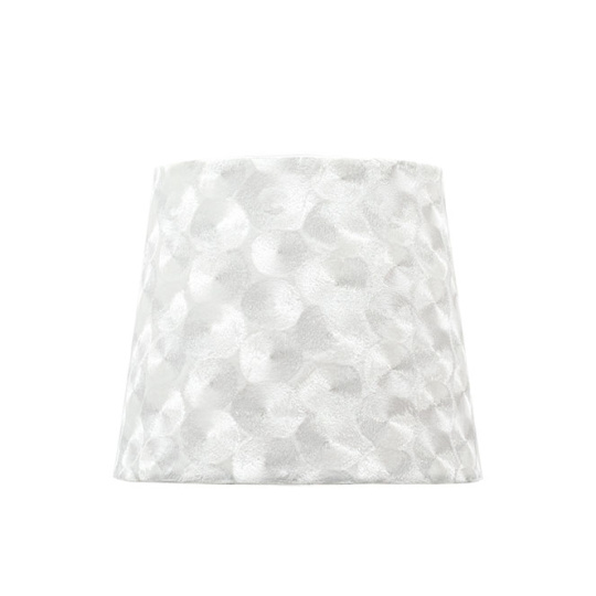 Lampshade FATIMA round & conic with fitting E27 H.20xD.30cm White