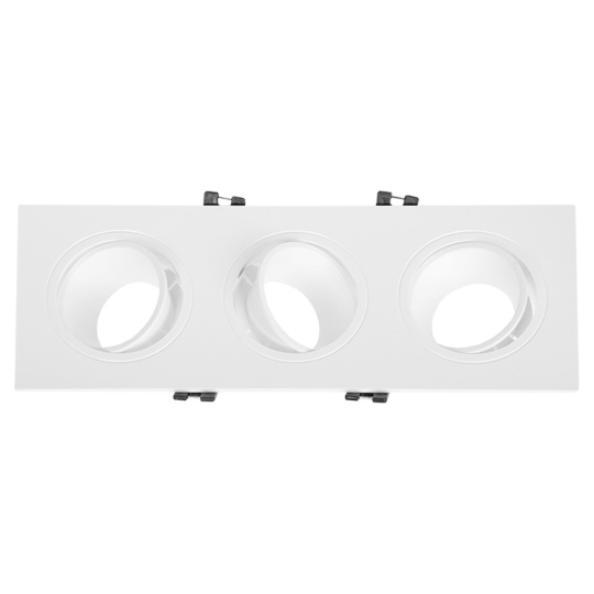 Frame for Downlight ONIRO 3xMR16 L.25,5xW.9,3xH.2,9cm Polycarbonate (PC) White