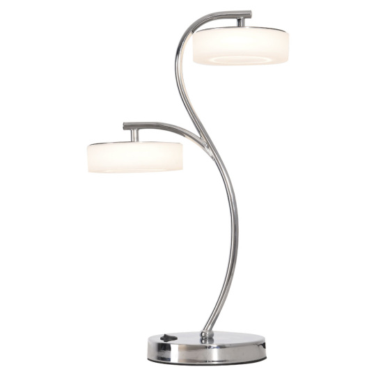 Table Lamp TOKIO 2x12W LED 1920lm 4000K L.28,5xW.16xH.47,8cm Chrome