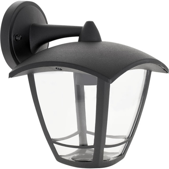 Aplique ZOIO IP44 1xE27 L.17xAn.20xAl.23cm Negro