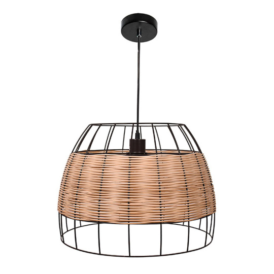 Pendant Light SOTERO 1xE27 H.Reg.xD.42cm Rattan Brown