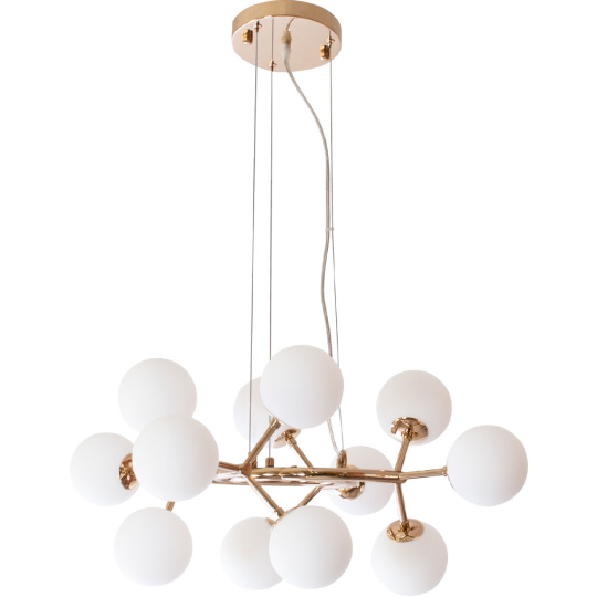 Ceiling Lamp ANABEL 12xG9 H.Reg.xD.65cm Gold/White