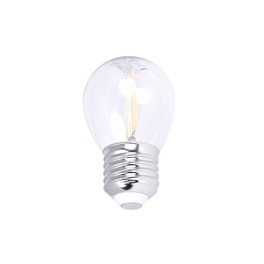 Bombilla E27 (grueso) Esférica CLASSIC LED 2W 2700K 250lm Transparente-A++