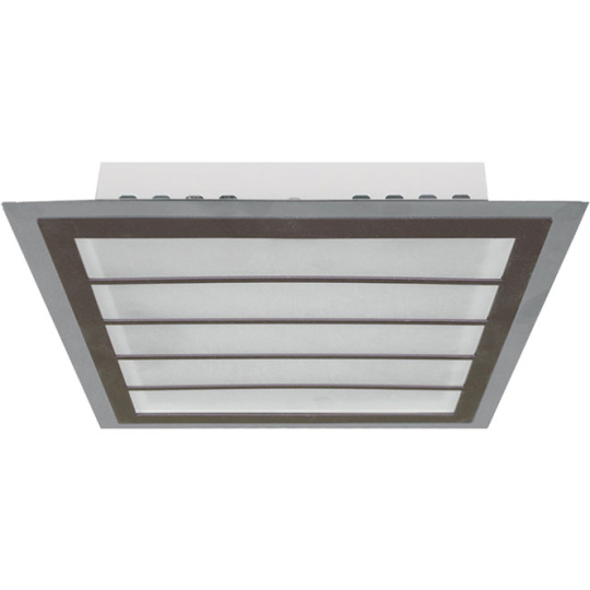 Plafond DUNQUERQUE square 2xG9 L.29xW.29xH.7cm Brown/Chrome