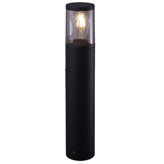 Pillar EGA IP65 1xE27 Alt.50xD.9cm Aluminium+PC Black