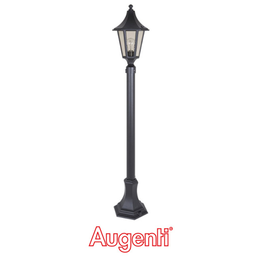 Farola BURNEY IP43 1xE27 Al.110xD.20cm Negro