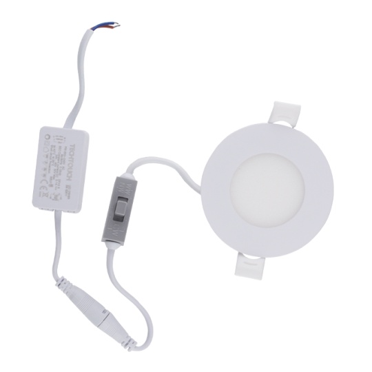 Foco de encastrar INTEGO CLASSIC redondo 5W LED CCT 320lm 120° Alt.2xD.8,5cm branco