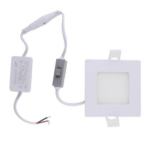 Downlight INTEGO CLASSIC square 5W LED CCT 320lm 120° L.8.5xW.8.5xH.2cm White