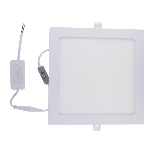 Downlight Empotrable INTEGO CLASSIC cuadrado 18W LED CCT 1600lm 120° L.22,5xAn.22,5xAl.2cm Blanco