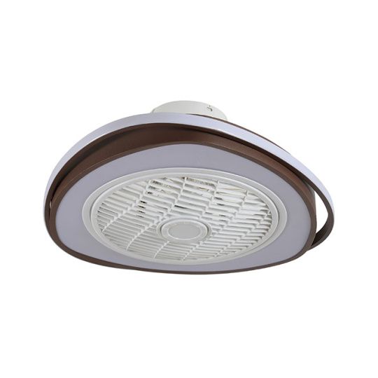 Ventoinha de tecto GENEVA castanha, 5 palas, 70W LED 3000-6500K, Alt.23xD.53,5cm