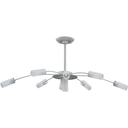 Ceiling Lamp DORES 9xG9 L.92xW.44xH.37cm Grey/Chrome