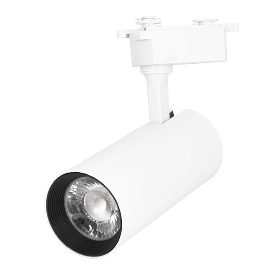 Foco para calha LINE PRO X2 (2condutores) 25W LED 2300lm 4000K 36° C.9xL.6,5xAlt23cm Alumínio Branco