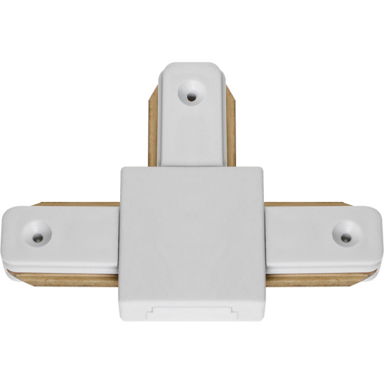 "T" shaped connector for LINE PRO X2 track (2 wires) in white aluminum