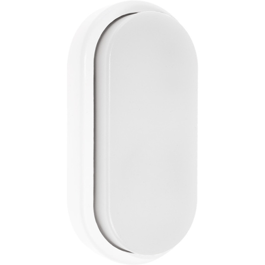 Aplique SURF ECOVISION oval IP65 1x18W LED 1200lm 6400K 120°C.10xL.5xA.20cm Policarbonato (PC)Branco