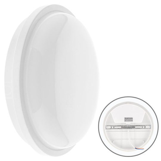 Wall Lamp SURF ECOVISION round IP65 1x20W LED 1440lm 6400K 120°H.7,3xD.21,8cm White