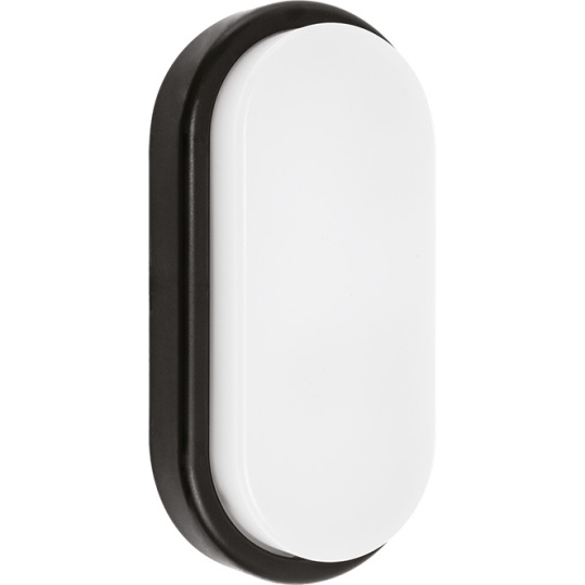 Wall Lamp SURF ECOVISION oval IP65 1x18W LED 1200lm 6400K 120°L.10xW.5xH.20cm Polycarbonate (PC) Bla