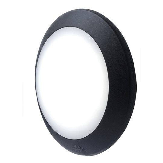 Aplique BERTA 1xE27 IP66 Alt.8xD.27,5cm resina preta