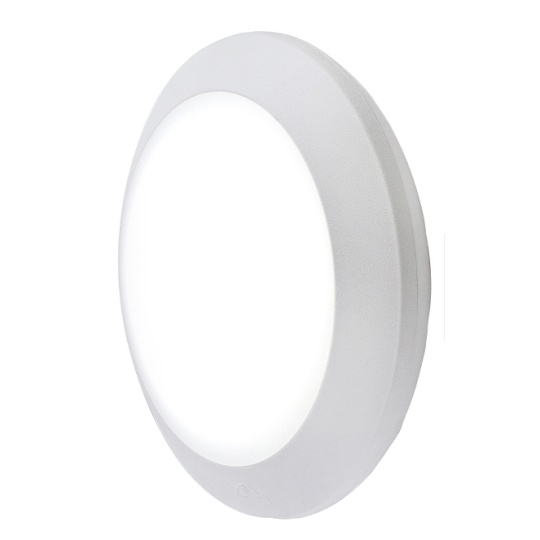 Wall lamp BERTA 1xE27 IP66 H.8xD.27,5cm white resin
