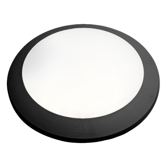 Plafond UMBERTA 2xE27 IP66 H.9,4xD.35cm black resin