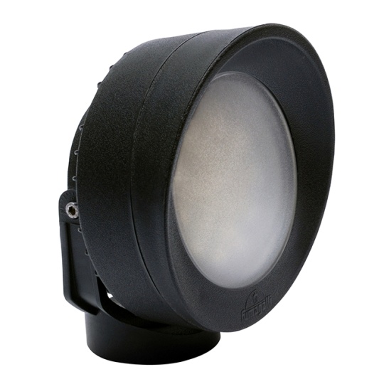 Foco TOMMY 1xGX53 10W botão CCT (3cores) IP66 C.15,2xL.12,2xAlt.16,5cm resina preta