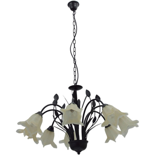 Ceiling Lamp GRASSE 8xE14 H.Reg.xD.80cm Brown