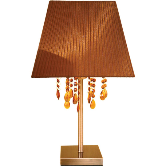 Table Lamp OLÍMPIA square 3xE14 L.33xW.33xH.57cm Brown/Copper