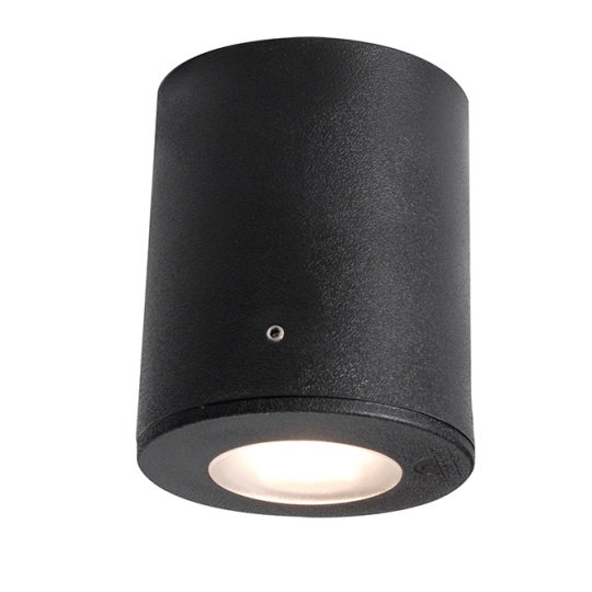 Spotlight FRANCA 1xGU10 6W CCT (2colors) switch IP55 H.11,5xD.9,5cm black resin