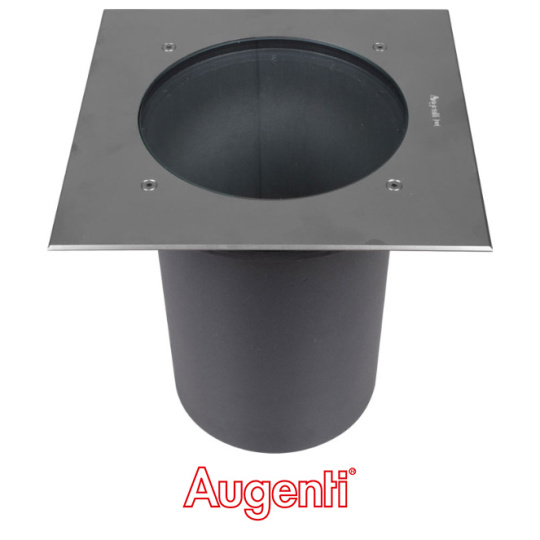 Foco Exterior de Empotrar en el Suelo PLATHO cuadrado IP65 1xE27 L.27,5xAn.27,5xAl.26,4cm Acero Inox