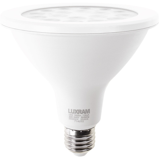 Lâmpada E27 (grosso) PAR38 DURAMAX LED 14W 3000K 1440cd 55°-A+