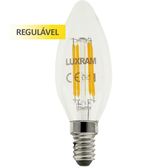 Bombilla E14 (fino) Vela VALUE CLASSIC LED Regulable 4W 2700K 400lm -A++