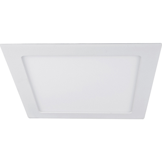 Foco de encastrar EURO quadrado 1x20W LED 1282lm 6400K C.22,5xL.22,5xAlt.0,2cm Branco