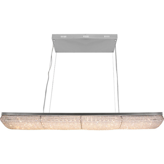 Ceiling Lamp HELSÍNQUIA 1x68W LED 6120lm L.120xW.28xH.Reg.cm Transparent/Chrome