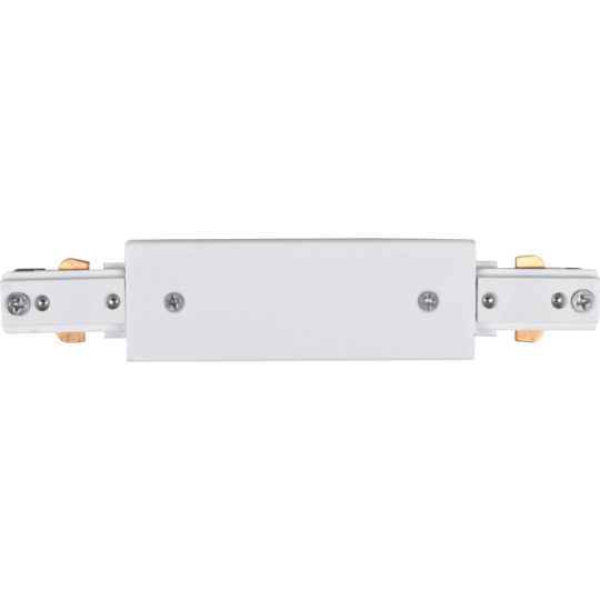 "I" shaped connector for ALFADUR track (2 wires) in white aluminum