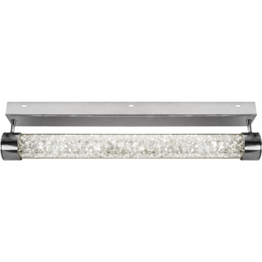 Plafond MINSK 1x24W LED 1920lm 4000K L.60xW.13,5xH.6,5cm Transparent/Chrome