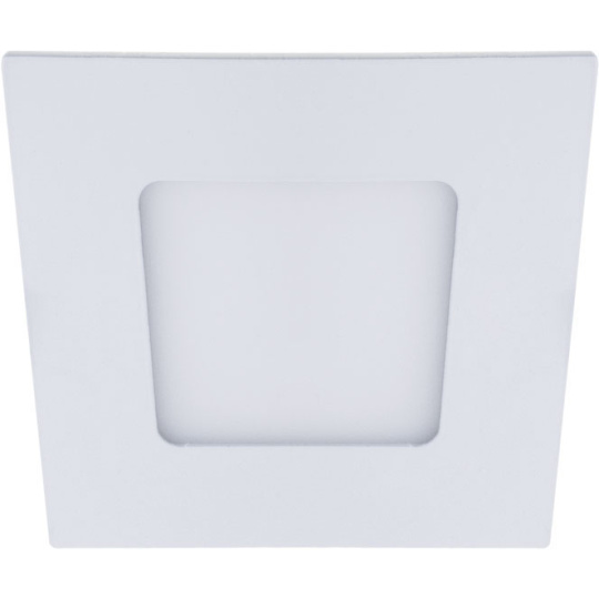 Foco de encastrar FRANCO quadrado 1x3W LED 168lm 6000K 180° C.8,5xL.8,5xcm Branco
