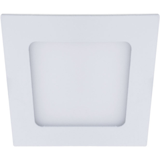 Foco de encastrar FRANCO quadrado 1x6W LED 336lm 6400K 120° C.12xL.12xAlt.0,2cm Branco